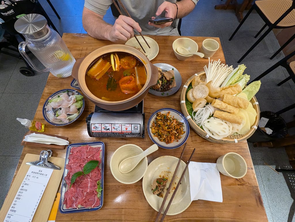Enjoying local food in Guangzhou, China