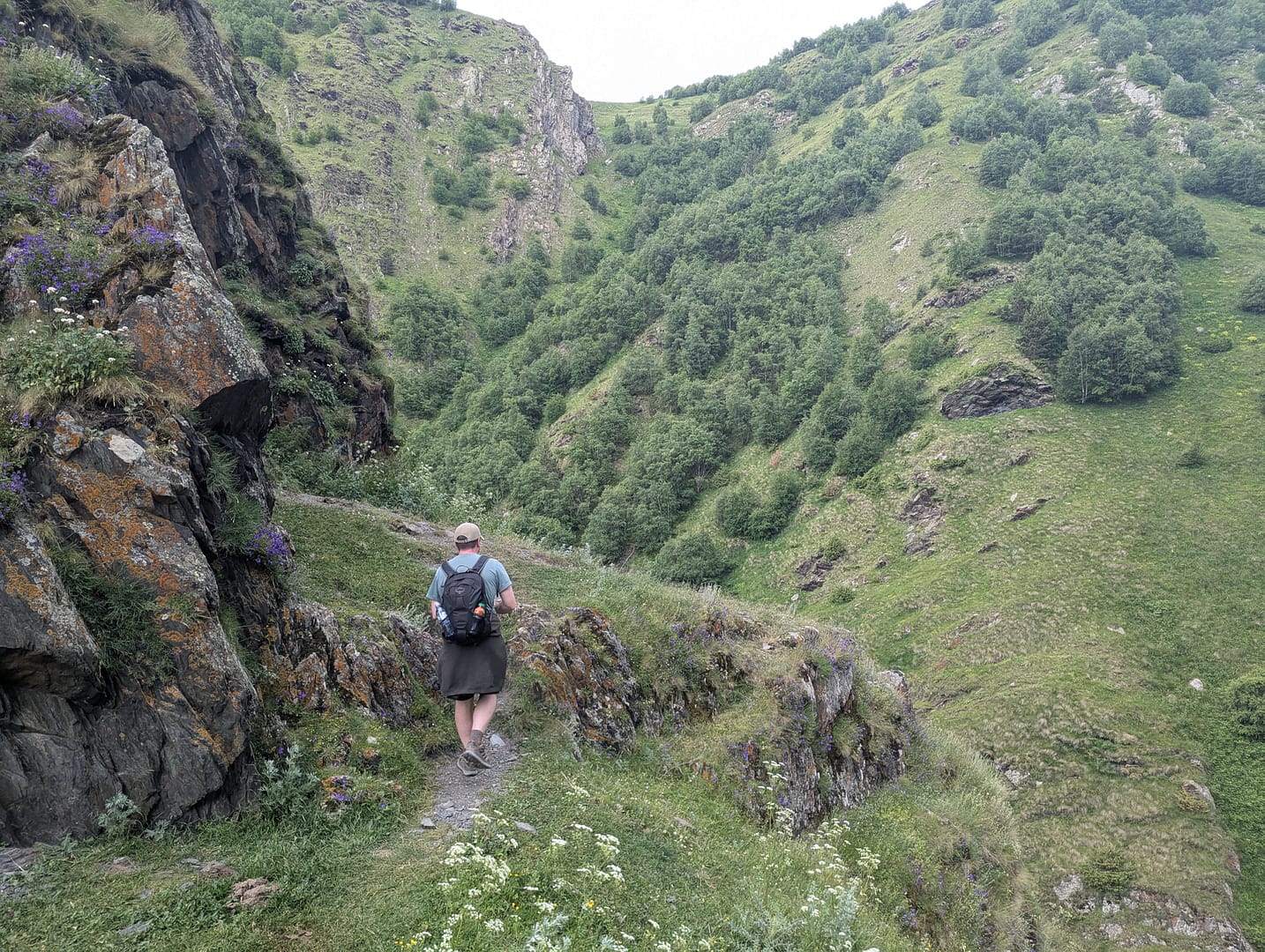 Hiking in Kazbegi