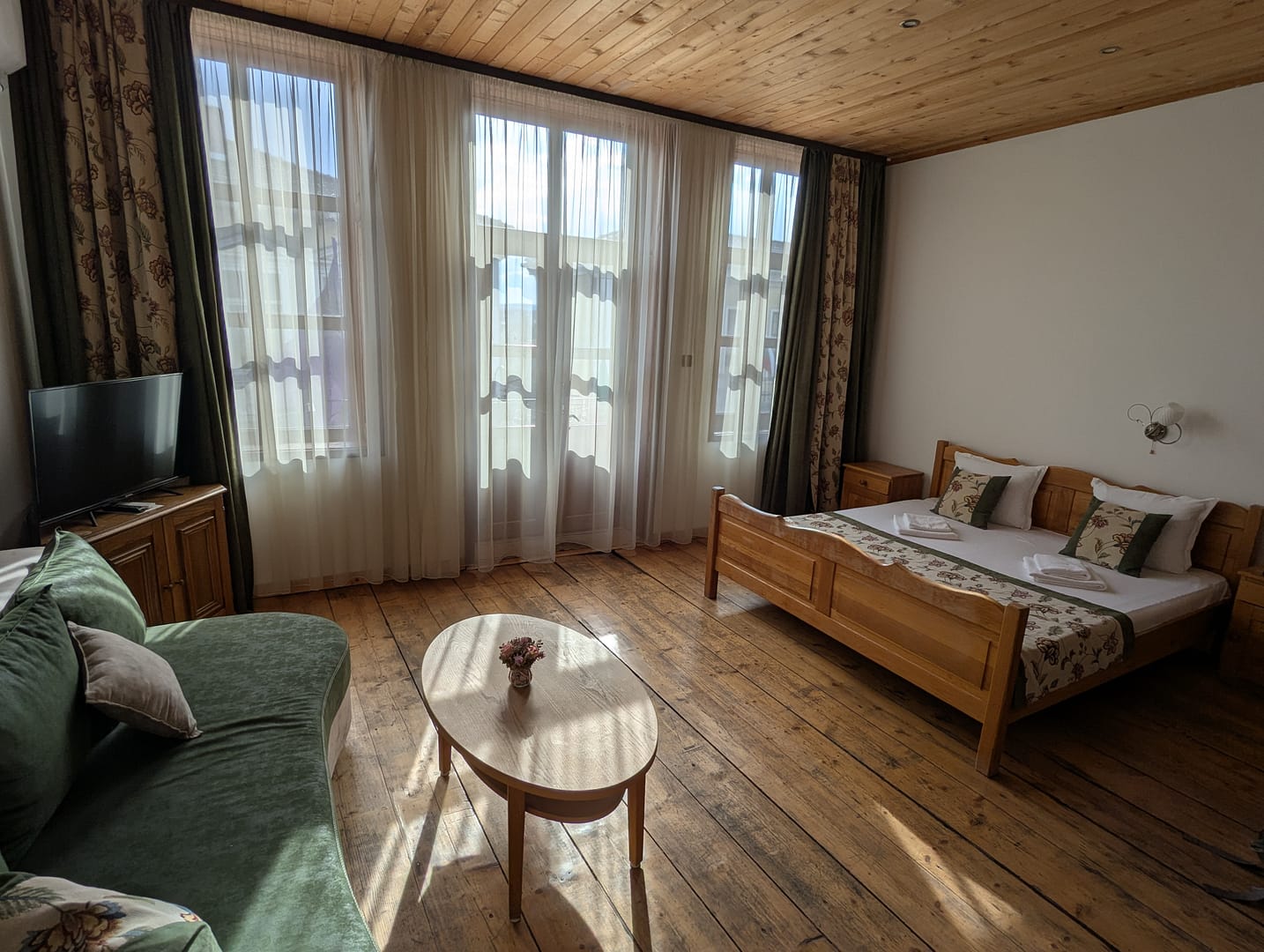 Another view of the comfortable room from the hotel we stayed at in Veliko Tarnovo, offering great value