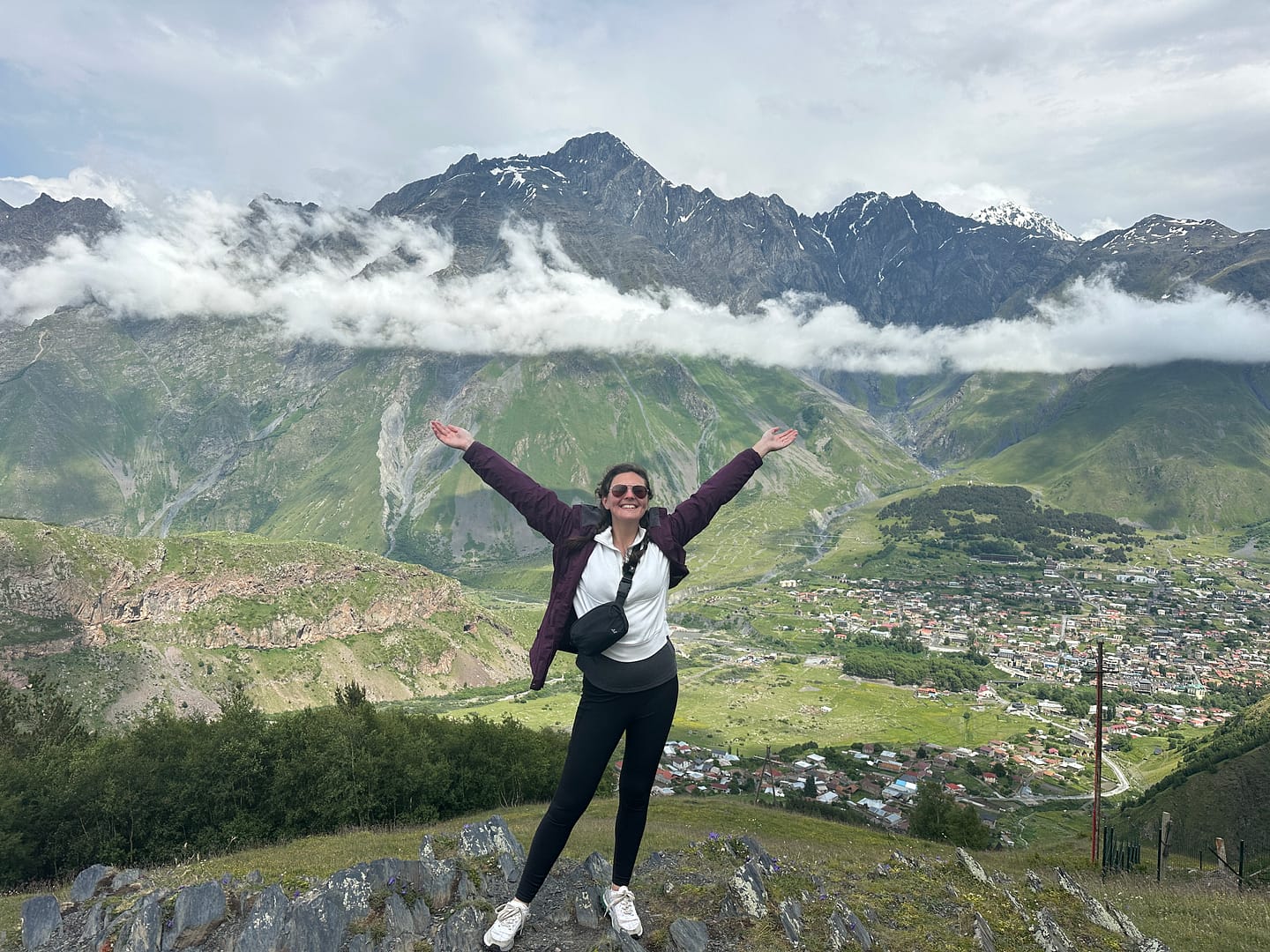 Hiking in Kazbegi