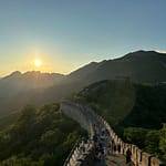 The Great Wall of China at Mutianyu near Beijing, one of the best places to visit in Beijing China.