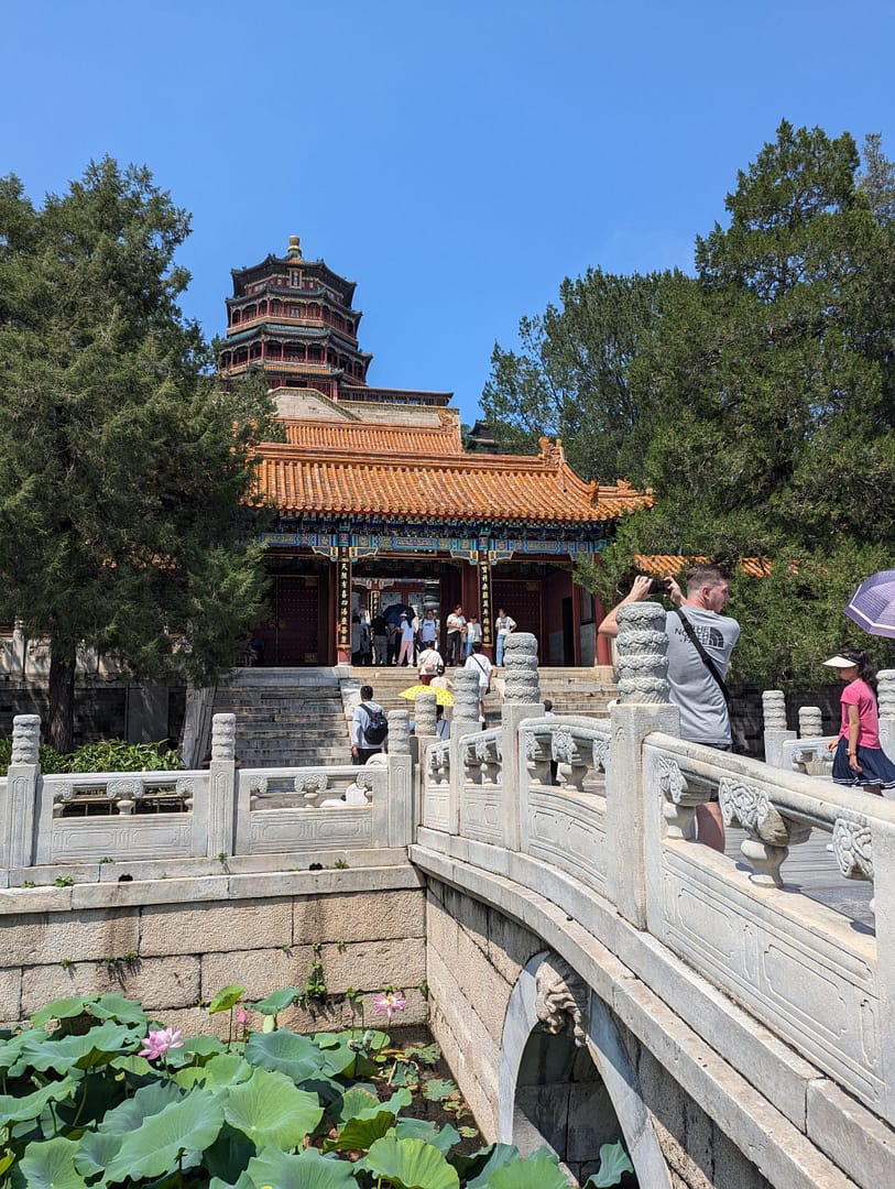 Traditional Chinese architecture at the Summer Palace in Beijing, China – a top place to visit in Beijing