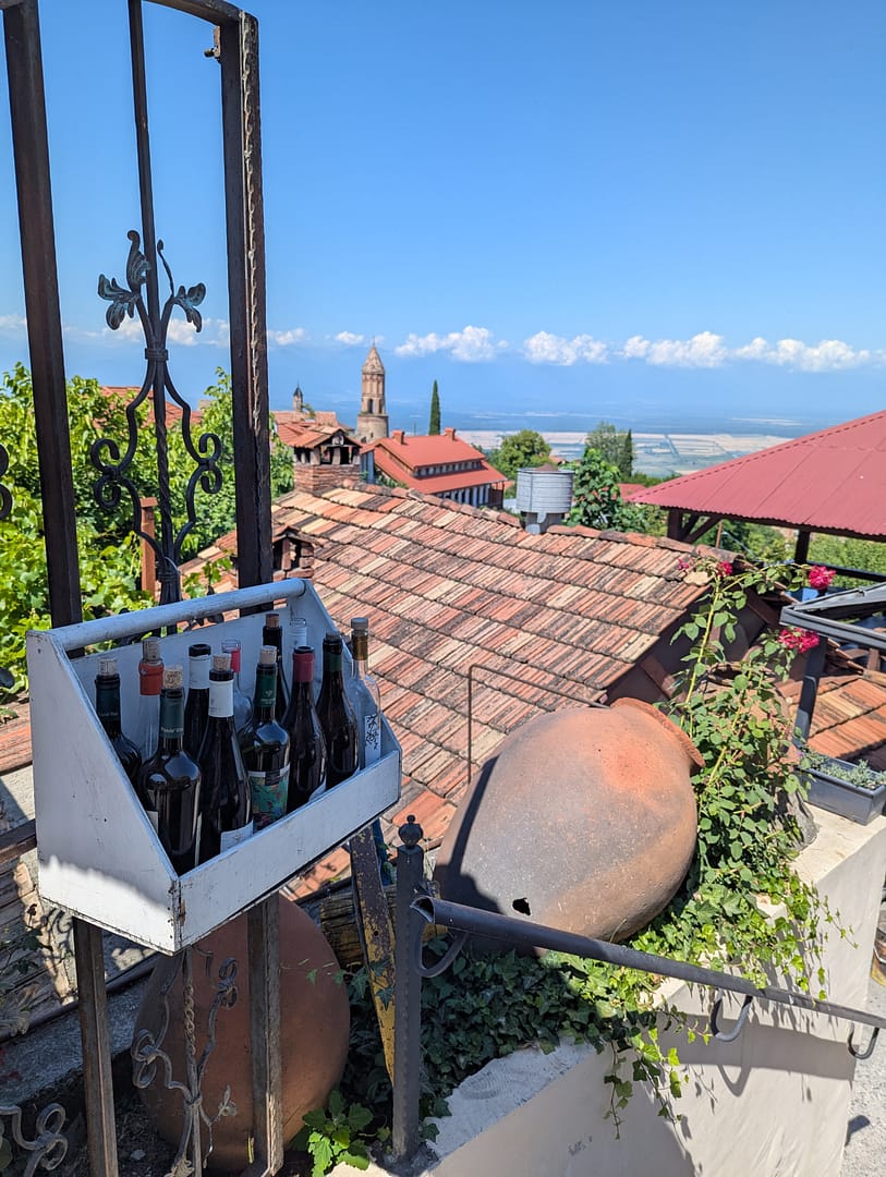 View over Sighnaghi in Georgia