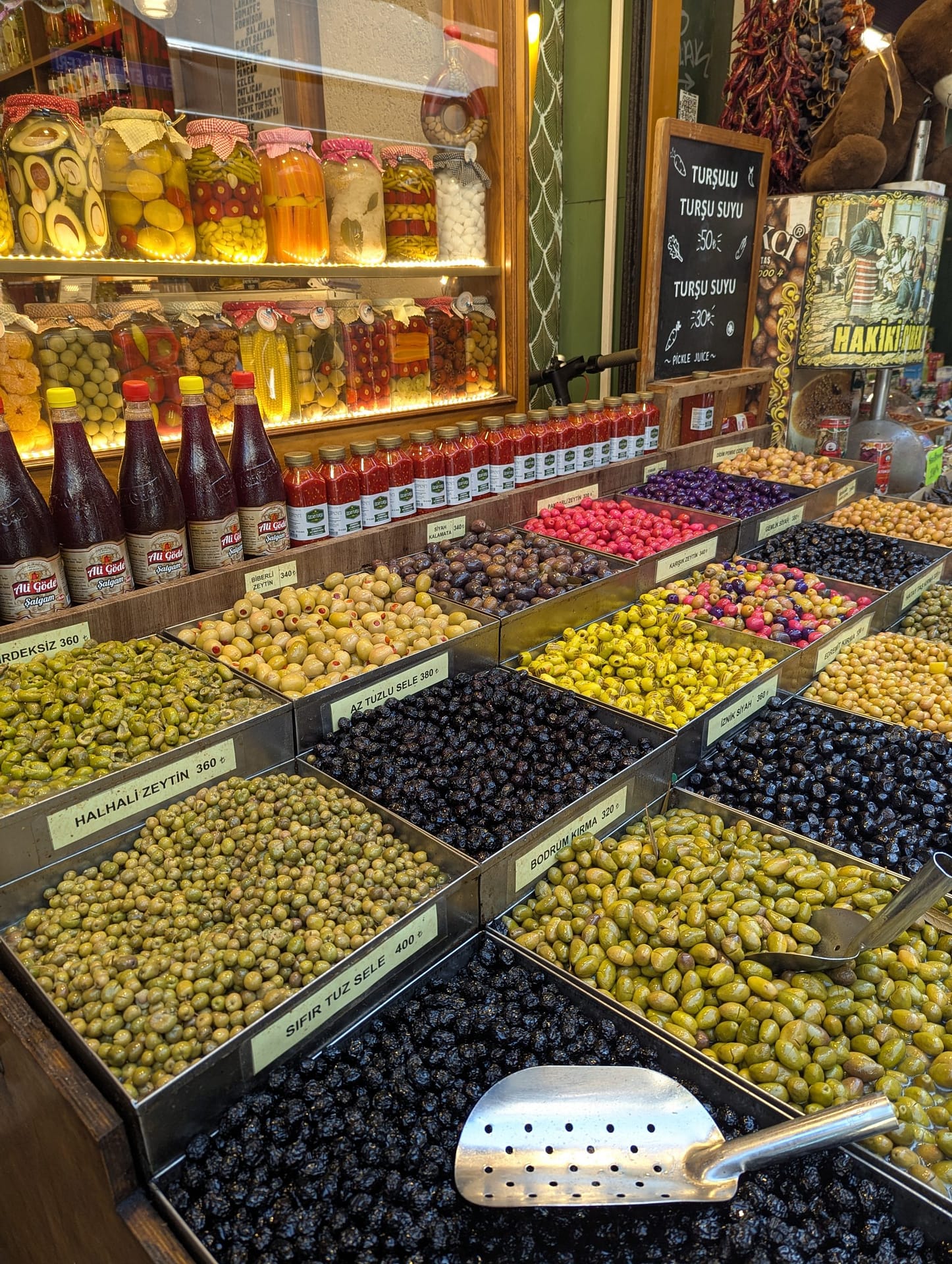Colorful spices on display at the Grand Bazaar, a top thing to do in Istanbul.